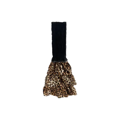 Evening Classroom Носки до щиколотки Женские 1 упаковка Леопардовый принт Черный