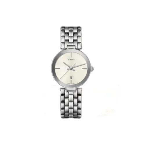 RADO Florence Collection Кварцевый механизм Женские часы 28 мм Белый циферблат Корпус из нержавеющей стали Ремешок из нержавеющей стали