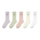 5 пачек [Светло-фиолетовый + Светло-зеленый + Коралловый + Экрю + Белый]