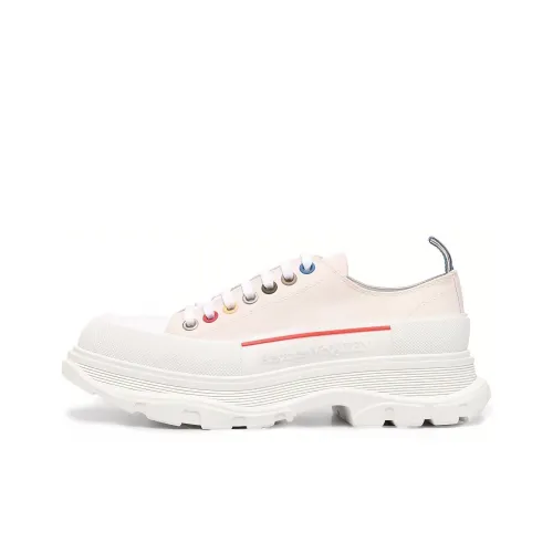 Alexander McQueen Tread Slick Low Топ Обувь на платформе Мужская Белая