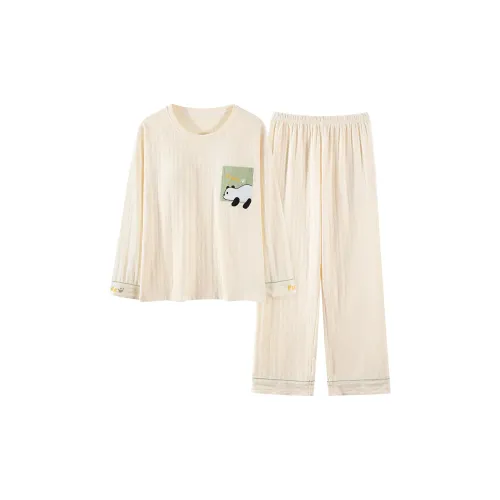 Mulong Family Пижамный комплект Женский Абрикос