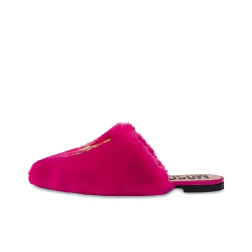 MOSCHINO Домашние тапочки Женские Розовые