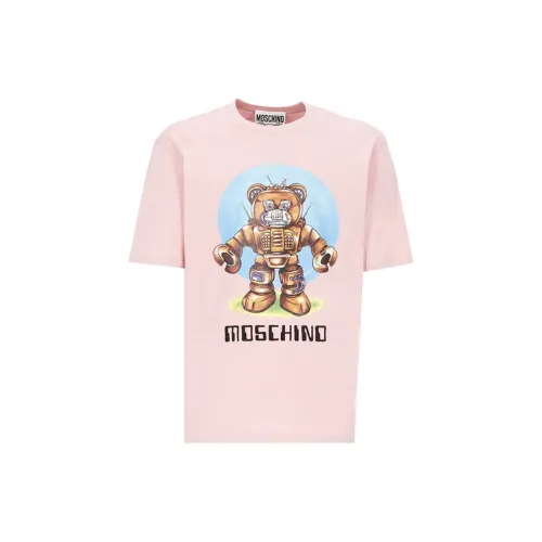 MOSCHINO Розовые Мужские T-рубашки