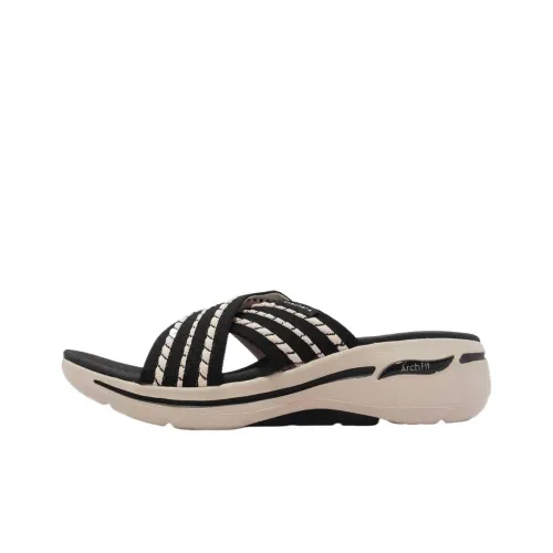 Skechers Go Walk Arch Fit Слипоны Женские Черные