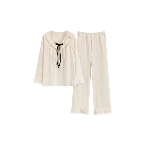 Mulong Family Пижамный комплект Женский Абрикос