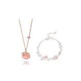 Кошачья лапа Ожерелье + Браслет