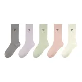 5 пачек [Серый + Светло-фиолетовый + Светло-зеленый + Коралловый + Экрю]