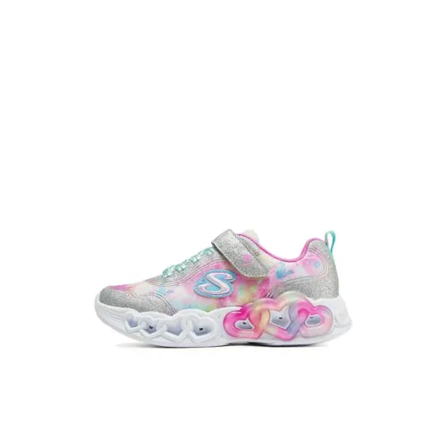 Skechers Kids Casual Low Top Silver/Multicolor Kids