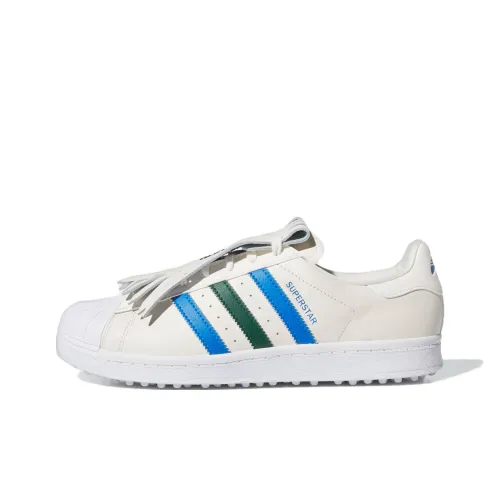 Adidas Originals Superstar Golf Shoes Low Top Розовый Белый/Лесной Зеленый/Bird Feather Синий Унисекс