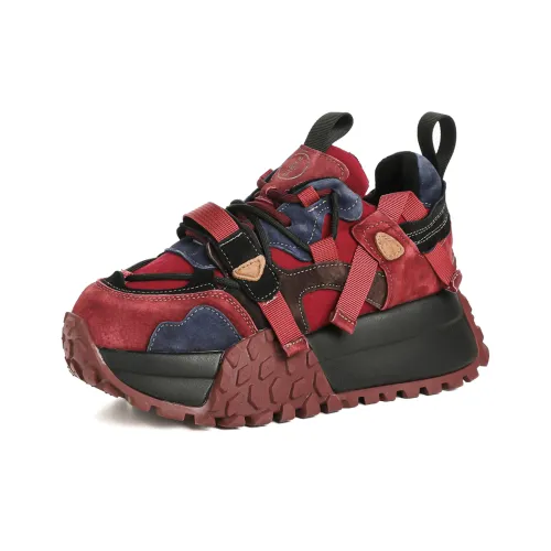 XI NUO WANG Низкий топ обувь с толстой подошвой женская