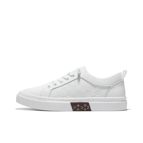 JOSINY Низкий топ Скейтборд обувь Мужская Белая