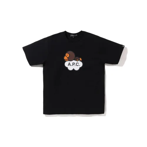 A BATHING APE Bape × A.P.C. Мужские T-рубашки