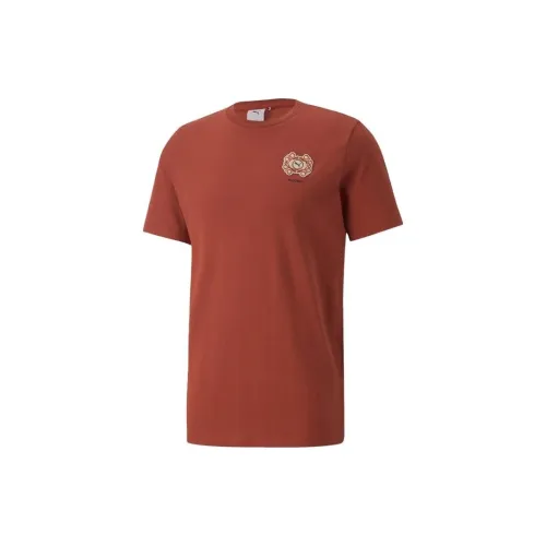 Puma X Palomo Joint Series Бургундский Унисекс T Рубашки