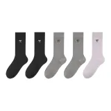 5 пачек (Черный 2 + Серый 2 + Светло-фиолетовый)