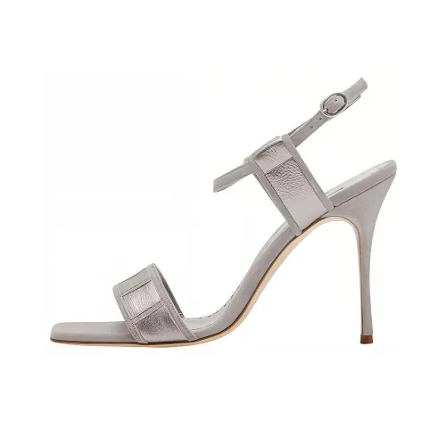MANOLO BLAHNIK One Ремешок Сандалии Женские Серебряные