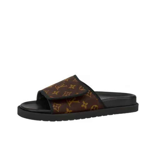 LOUIS VUITTON Miami Сланцы Мужские Коричневые