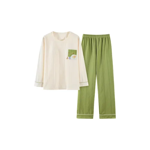 Mulong Family Пижамный комплект Женский Абрикос