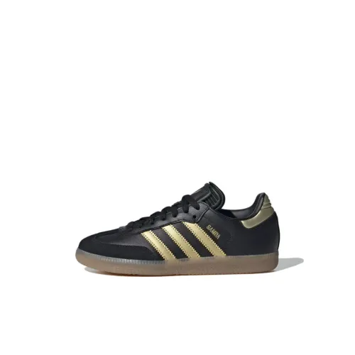 Adidas Samba Детские футбольные бутсы Low Топ Основной черный/Металл Золотой/Цвет жвачки Kids