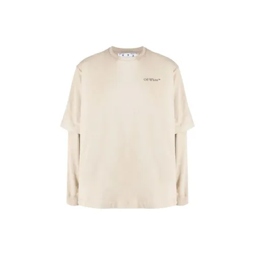 Off Белый Телесный Мужской T-рубашки