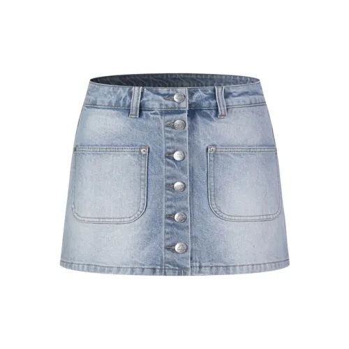 Three Quarters Джинсовые шорты Женские Blue