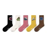 Американские спортивные модные носки, комплект из 5 пар [7A антибактериальные]