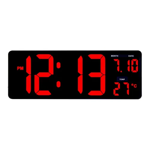 HENSE Электронный Механизм ABS Стена Часы Унисекс Черный Циферблат HW101