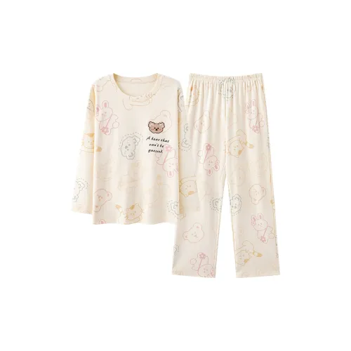 William Pajama Комплект Женский Абрикос