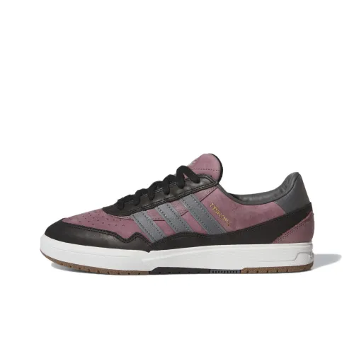 Adidas Originals Tyshawn Slip-Resistant Abrasion-Resistant Low Top Skateboard Shoes Unisex Gray Purple Adidas Originals Tyshawn Slip-Resistant Abrasion-Resistant Низкие Кроссовки для Скейтбординга Унисекс Серый Фиолетовый