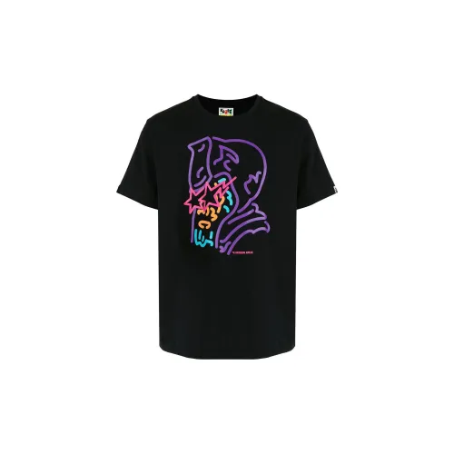 A BATHING APE Мужские черные футболки