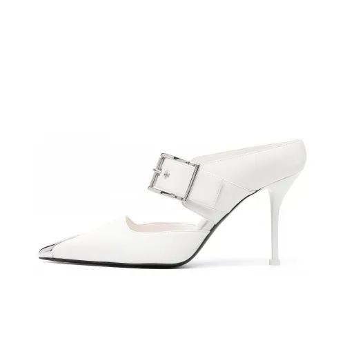 Alexander McQueen Панк Домашние тапочки Женские Белые