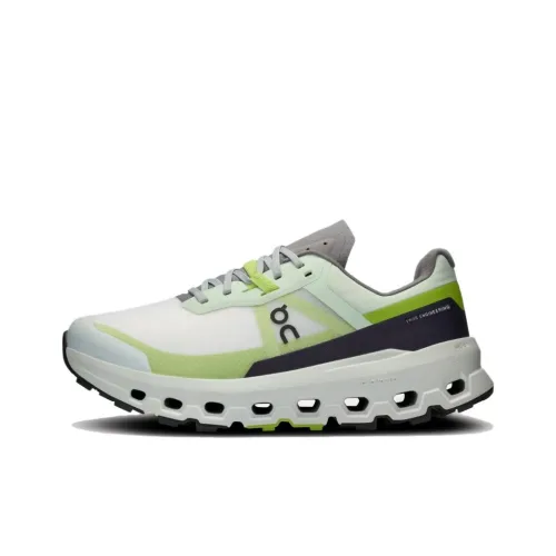 On Cloudvista 2 противоскользящие дышащие и прочные низкие кроссовки для бега по пересеченной местности женские зеленого и серого цвета