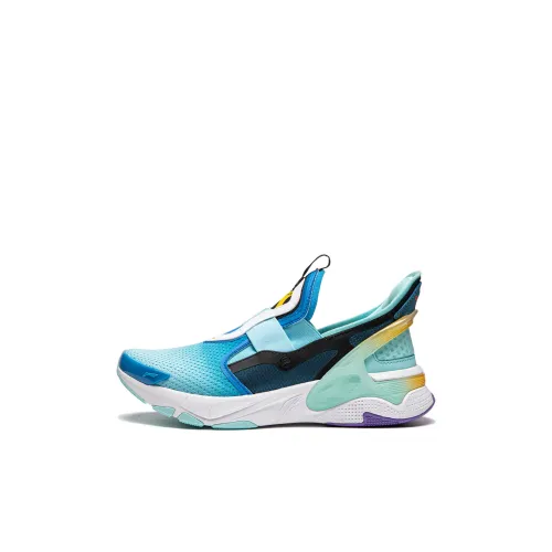 LINING YOUNG Низкий Топ KIDS Lifestyle Shoes Свет Дымчатый Синий Deep Циановый Синий Черный KIDS