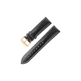 Чёрный с белой строчкой - Розово-золотая шпилька