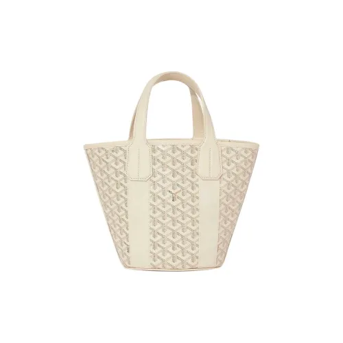 GOYARD Belharra Goyardine Холст с Chevroches Телячья кожа Сумка через плечо Сумка Маленькая Женская Песочный