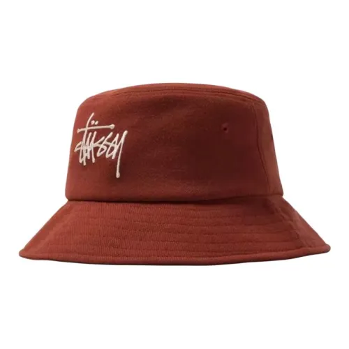 Stussy Bucket Hats Unisex Железно-красный