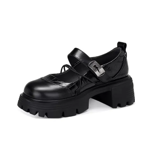 JESSICA SOPHIA Туфли Мэри Джейн с грубым каблуком 5 см женские