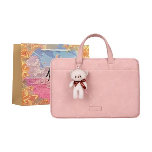 BRINCH ПУ (полиуретан) Сумка для ноутбука Женская Розовый Бежевый Темно-серый Светло-серый Серебристо-серый