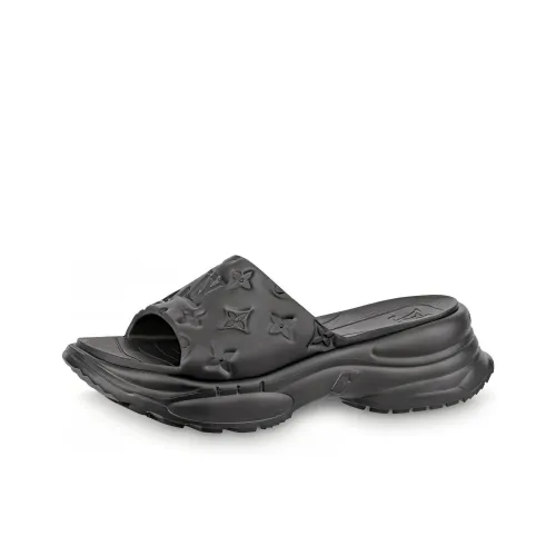 LOUIS VUITTON Pool 55 Слипоны Женские Черный