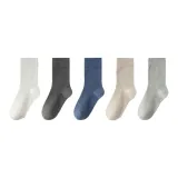 5 пачек (Черный + Темно-серый + Темно-синий + Светло-верблюжий + Светло-серый)