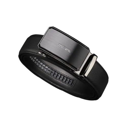 MILLIE'S Натуральная кожа Автоматическая застежка Ремень для Бизнес Casual Модный для Молодых Мужчин