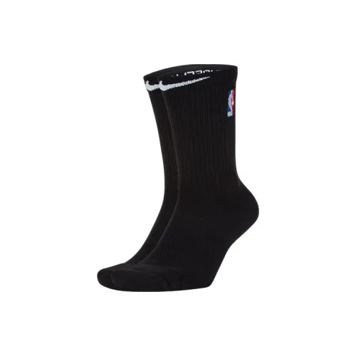 Найк Высокие Носки Унисекс 1 Пачка Черные