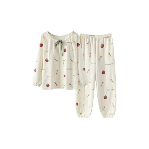 Mulong Family Пижамный комплект Женский Айвори