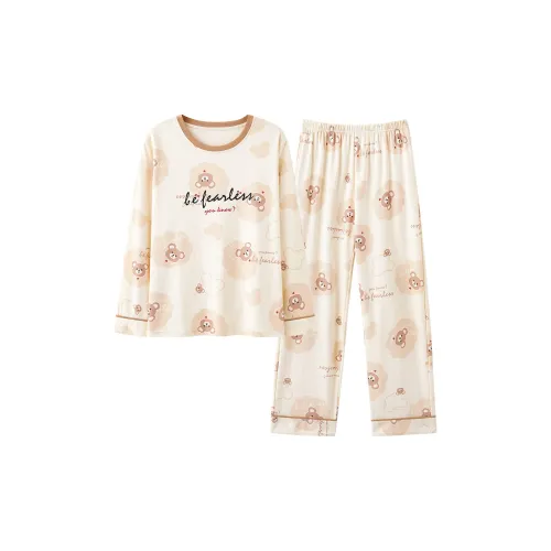 William Pajama Комплект Женский Абрикос