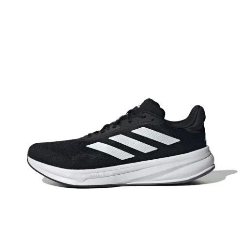 Adidas Response Super Slip-Resistant Abrasion-Resistant Low Top Casual Running Shoes Men's Black Adidas Response Super Slip-Resistant Abrasion-Resistant Низкий Топ Повседневные Беговые Кроссовки Мужские Черные