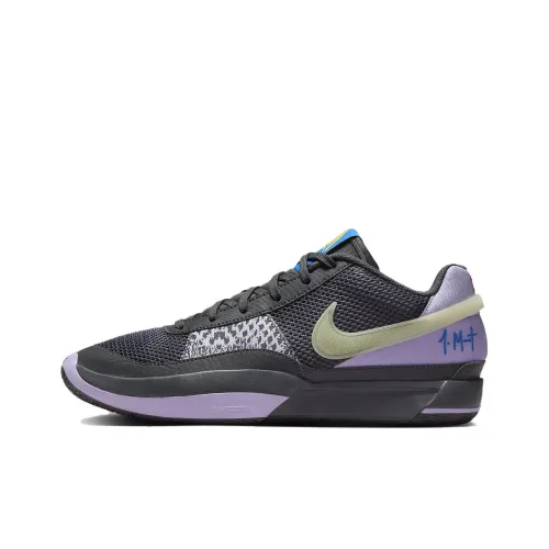 Nike Ja 1 Low Топ Баскетбольные кроссовки Унисекс Железно-серый Lilac