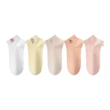 5 пар (Белый 1 + Кремово-желтый 1 + Молочный кофейный 1 + Апельсиновый 1 + Розовый 1)