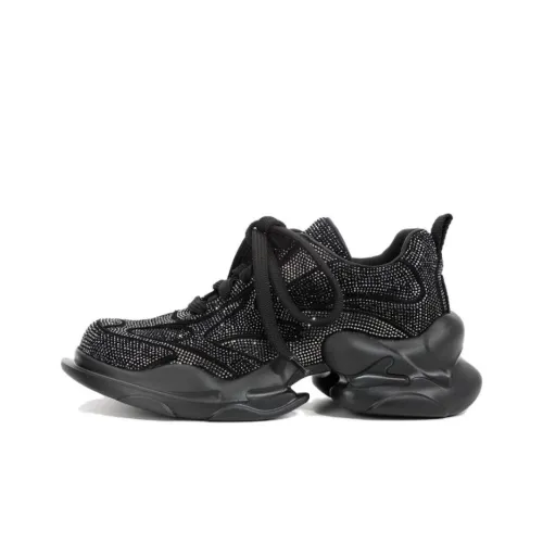 DIBO MANNER Cloud want series Низкий топ Модный Платформа Стразы Украшение Масло-подошва Обувь