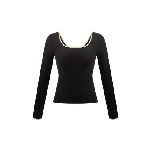 Sizhisha Угольно-серый Женские Термофутболки