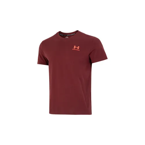 Under Armour T-Shirt Мужской Бордовый