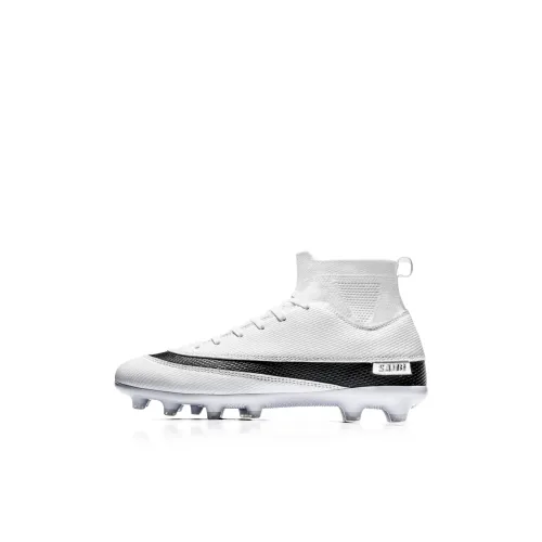 Saibi Slip-resistant Anti KICK High Top Детская футбольная обувь Белая Подростки